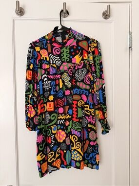 Nooworks Vibrant Swirl Rayon Top / Minidress